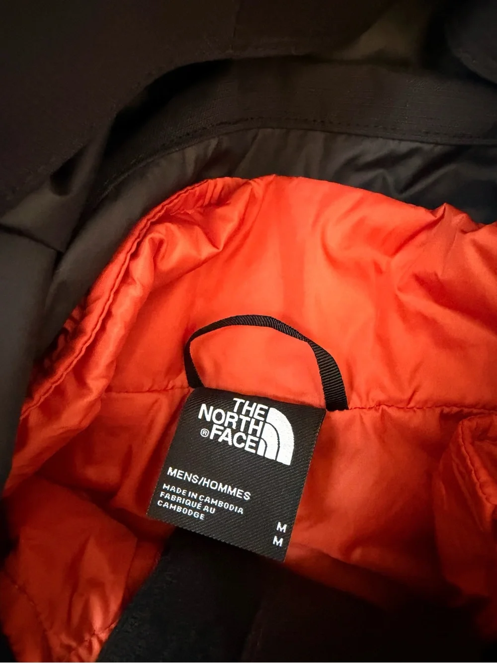 The North Face Men’s Hooded Ski Jacket - Orange & Black